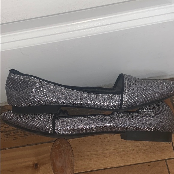 Silver Sparkly Flats - Picture 3 of 3